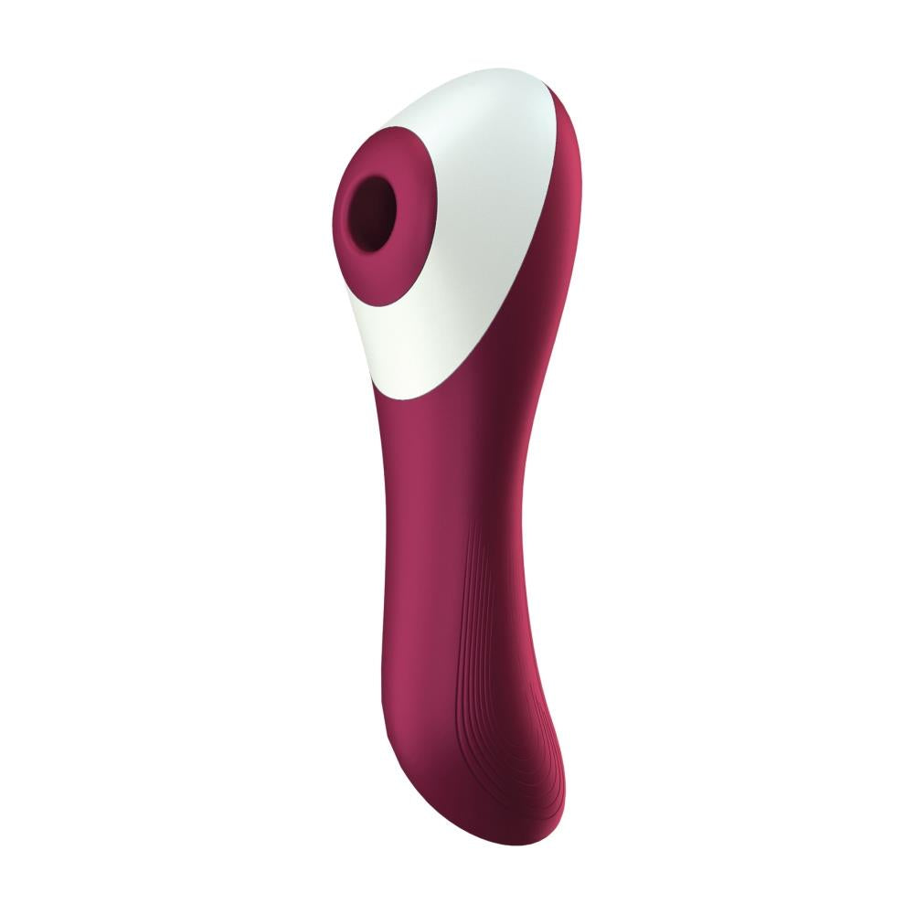 Stimulator Satisfyer Dual Crush cu undă de presiune USB din silicon
