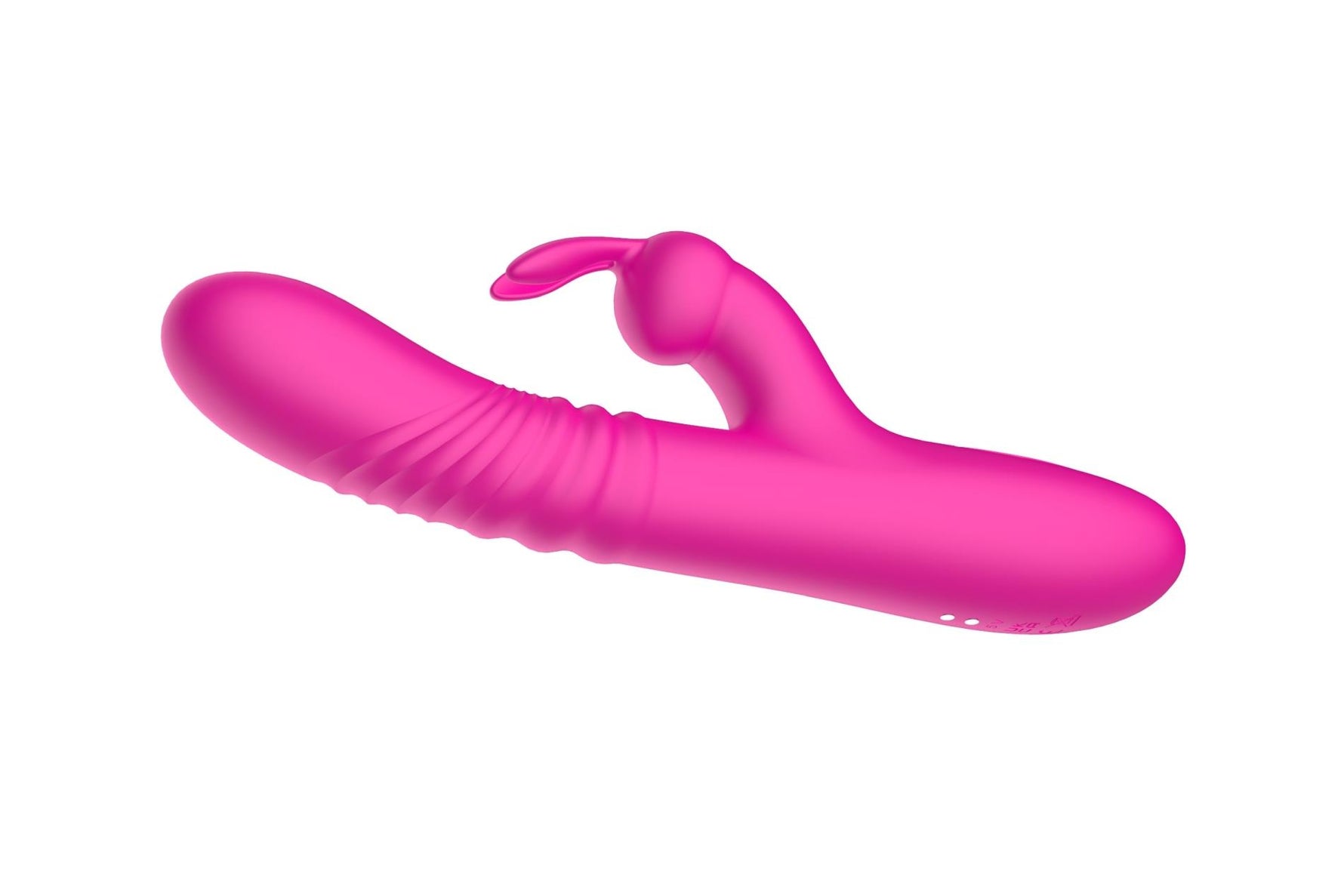 Vibrator USB roz, drăguț, rezistent la apă, din silicon, seria B, cu model iepuraș