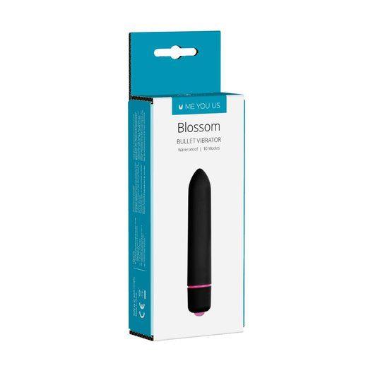 Vibrator Bullet Me You Us Blossom Negru 9,5 cm