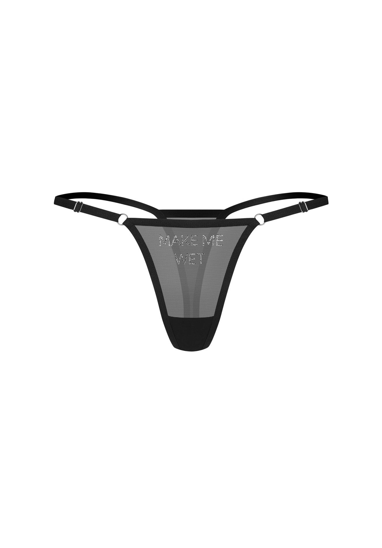 Obsessive Violami tanga transparentă umedă L/XL
