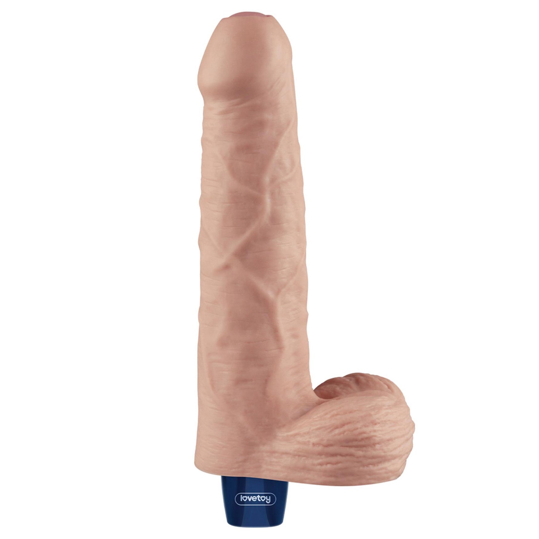 Dildo vibrant realist cu USB Lovetoy Real Softee 23 cm Flesh