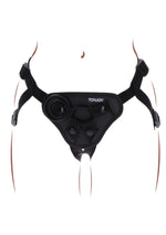 Ham cu strap-on ToyJoy Get Real, poliester negru