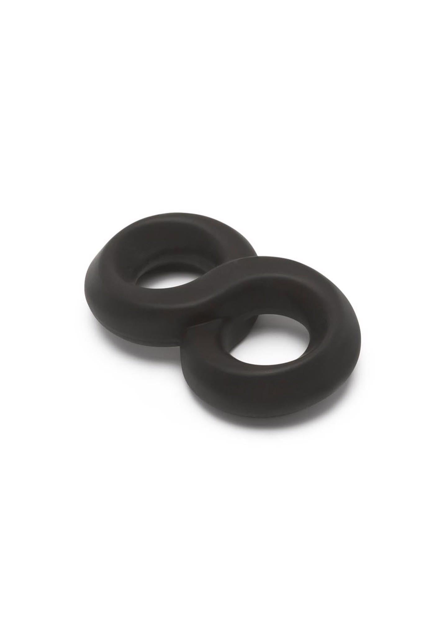 Inel pentru penis Hidden Desire din silicon, negru, 7 cm