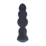 Plug anal vibrant cu perle Levelz, negru, 14 cm, USB