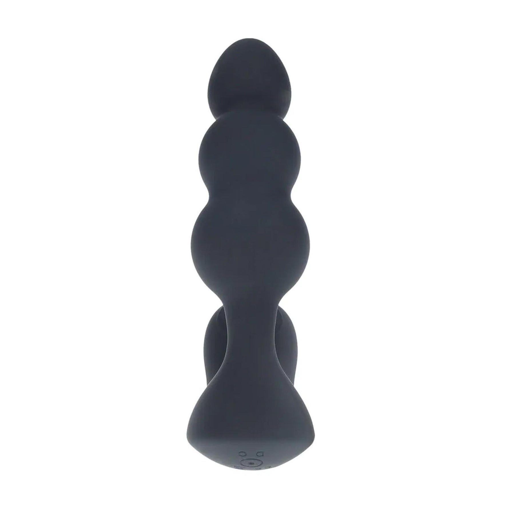 Plug anal vibrant cu perle Levelz, negru, 14 cm, USB