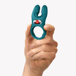 Inel vibrant pentru penis Nos XL, silicon USB, Green Fun Factory