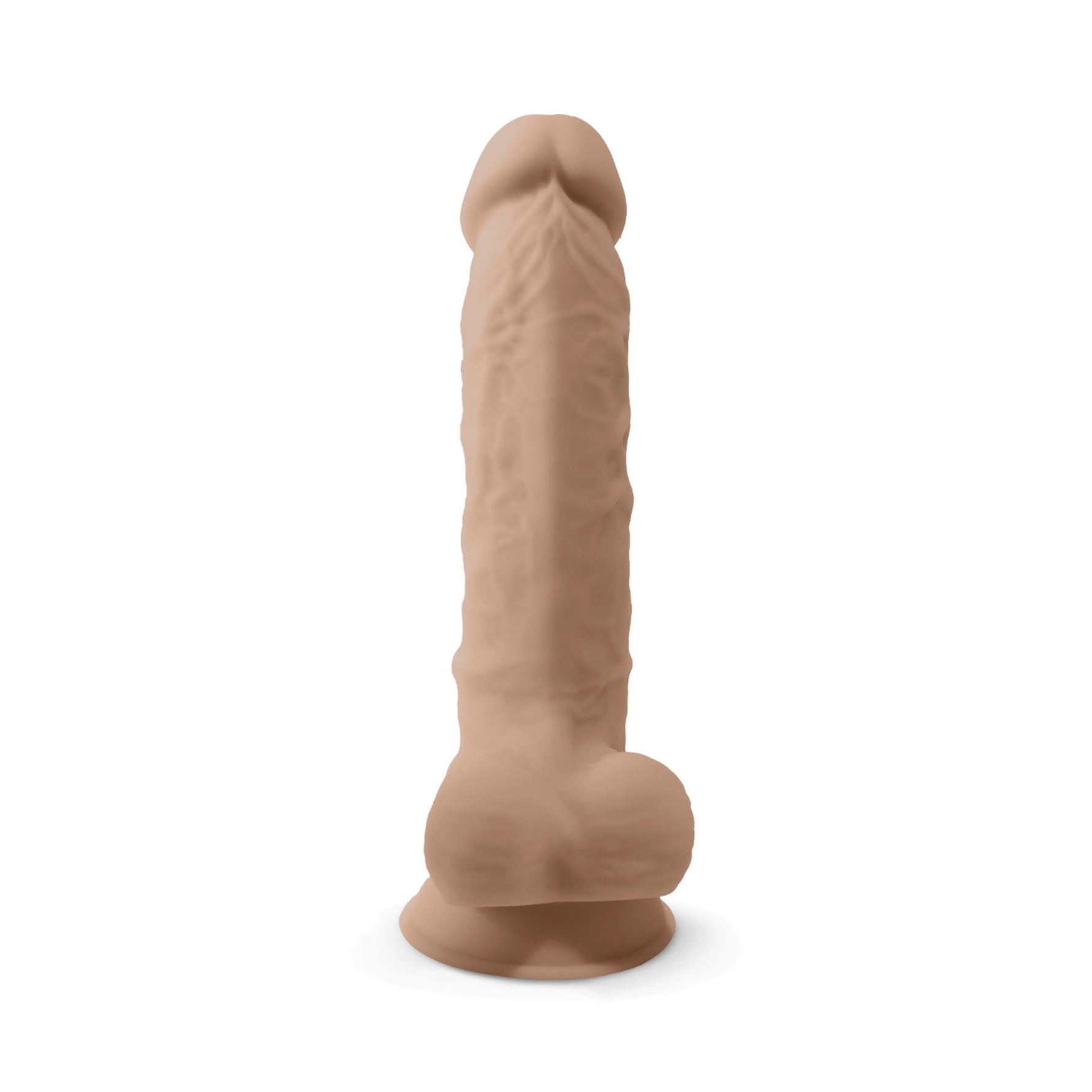 Dildo realist Silexd Model 1 din silicon, culoarea pielii, 20 cm