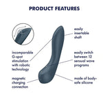 Vibrator Satisfyer Wave 4 din silicon cu USB pentru punctul G