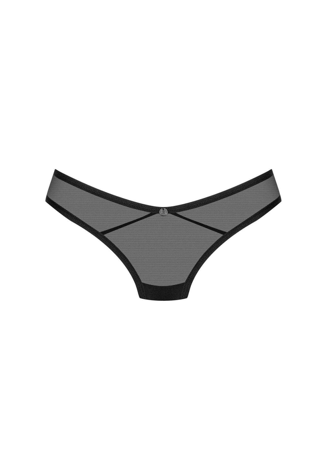 Obsessive Glandez tanga deschis negru XS/S