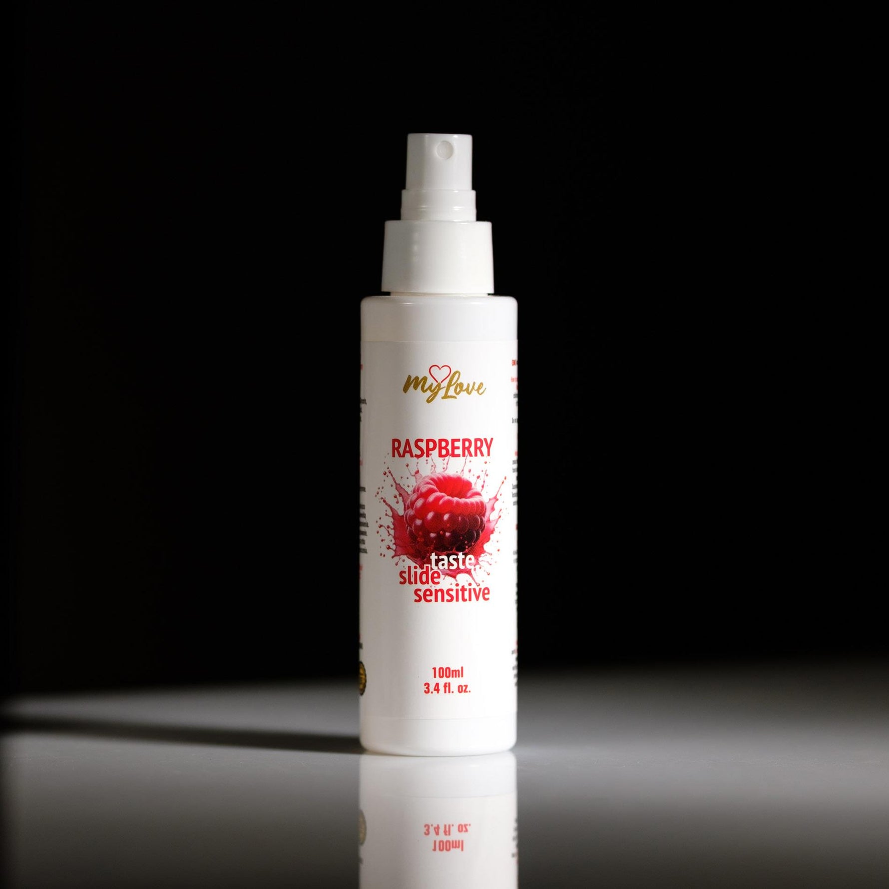Gel intim MyLove Taste Slide Sensitive cu aromă de zmeură 100 ml
