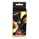 Bijuterii anale din oțel MyLove Toys de 9,5 cm cu diamant roz