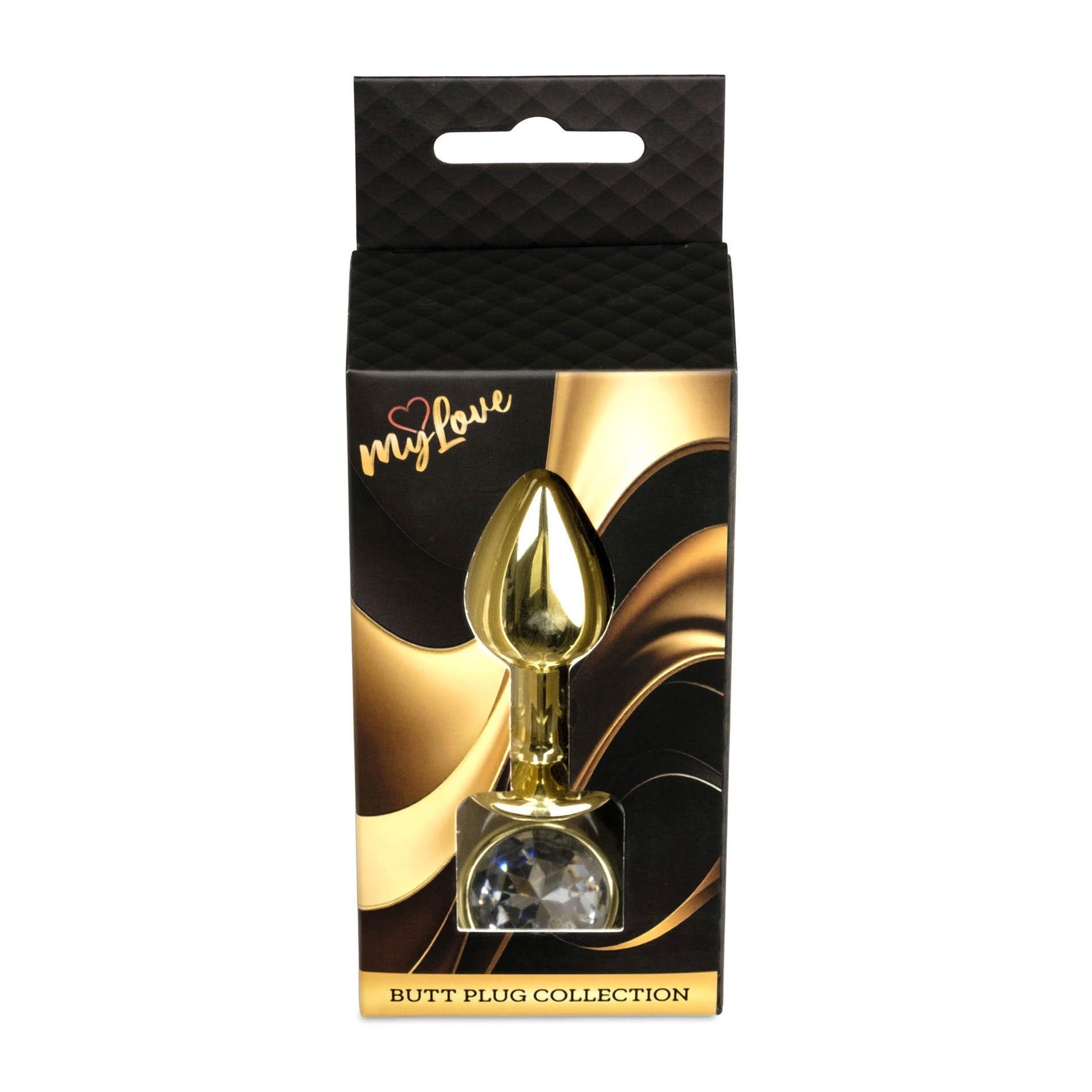 Bijuterii anale din aur cu diamant MyLove Toys 7 cm