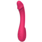 Vibrator Vibey pentru punctul G, flexibil, roz, USB, 19 cm