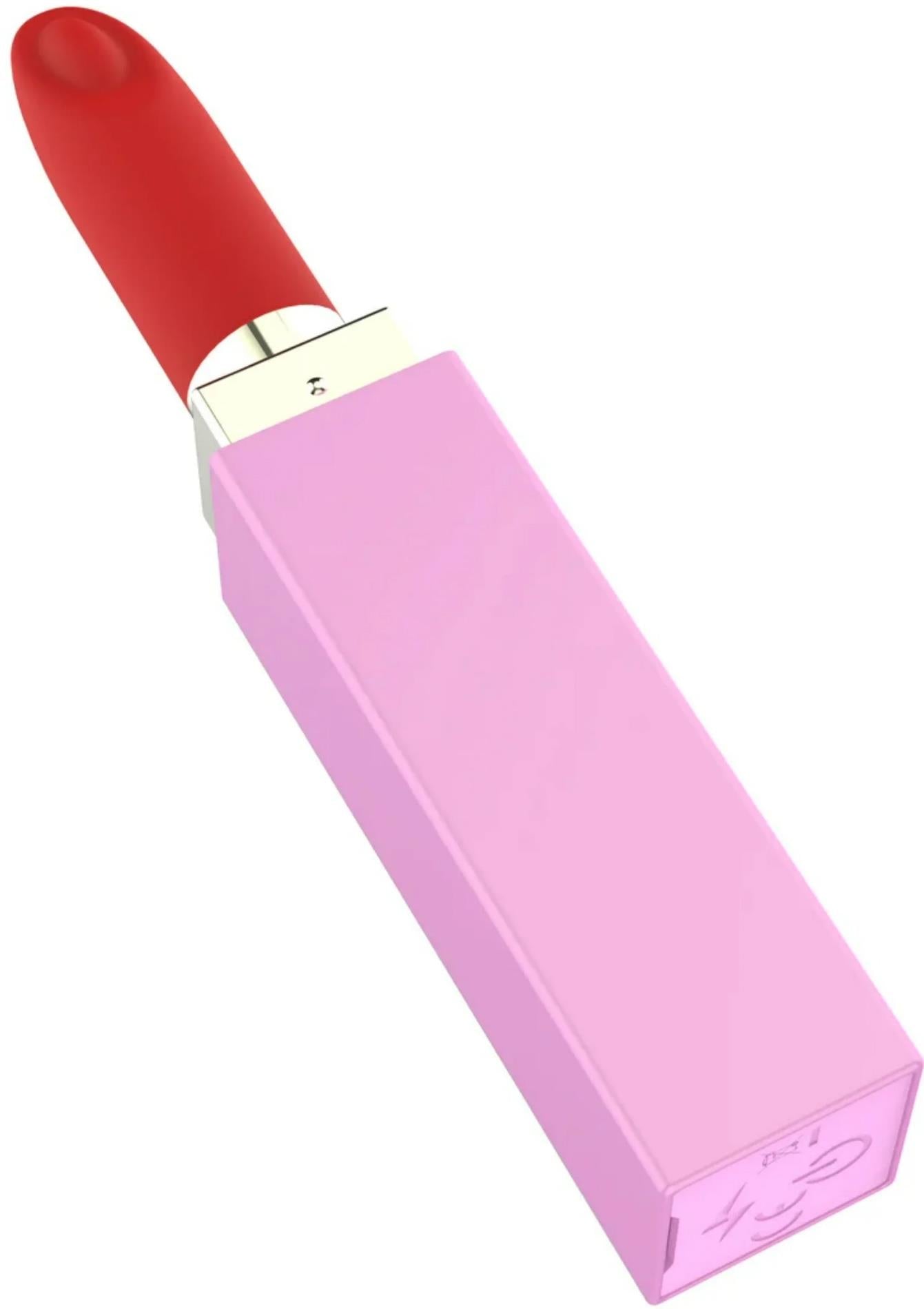Vibrator Xocoon Sealed With A Kiss cu ruj roz, 11 cm, USB