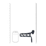 Manșon vibrant pentru penis Levelz din silicon, negru, 14,5 cm