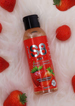 Lubrifiant pentru desert Stimul8 S8 4 în 1, căpșuni, 125 ml