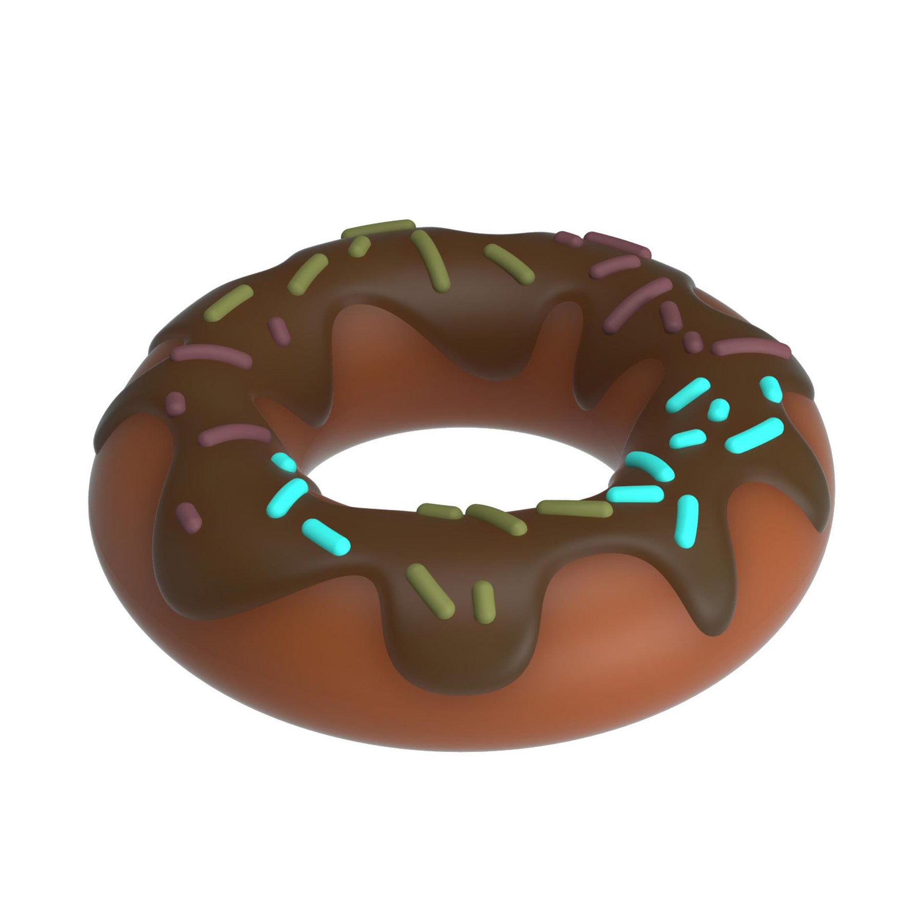 Inel pentru penis Pretty Love Choco Super Donut din silicon, super moale