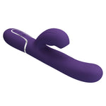 Vibrator Pretty Love din silicon cu formă de iepuraș, 14 funcții, USB