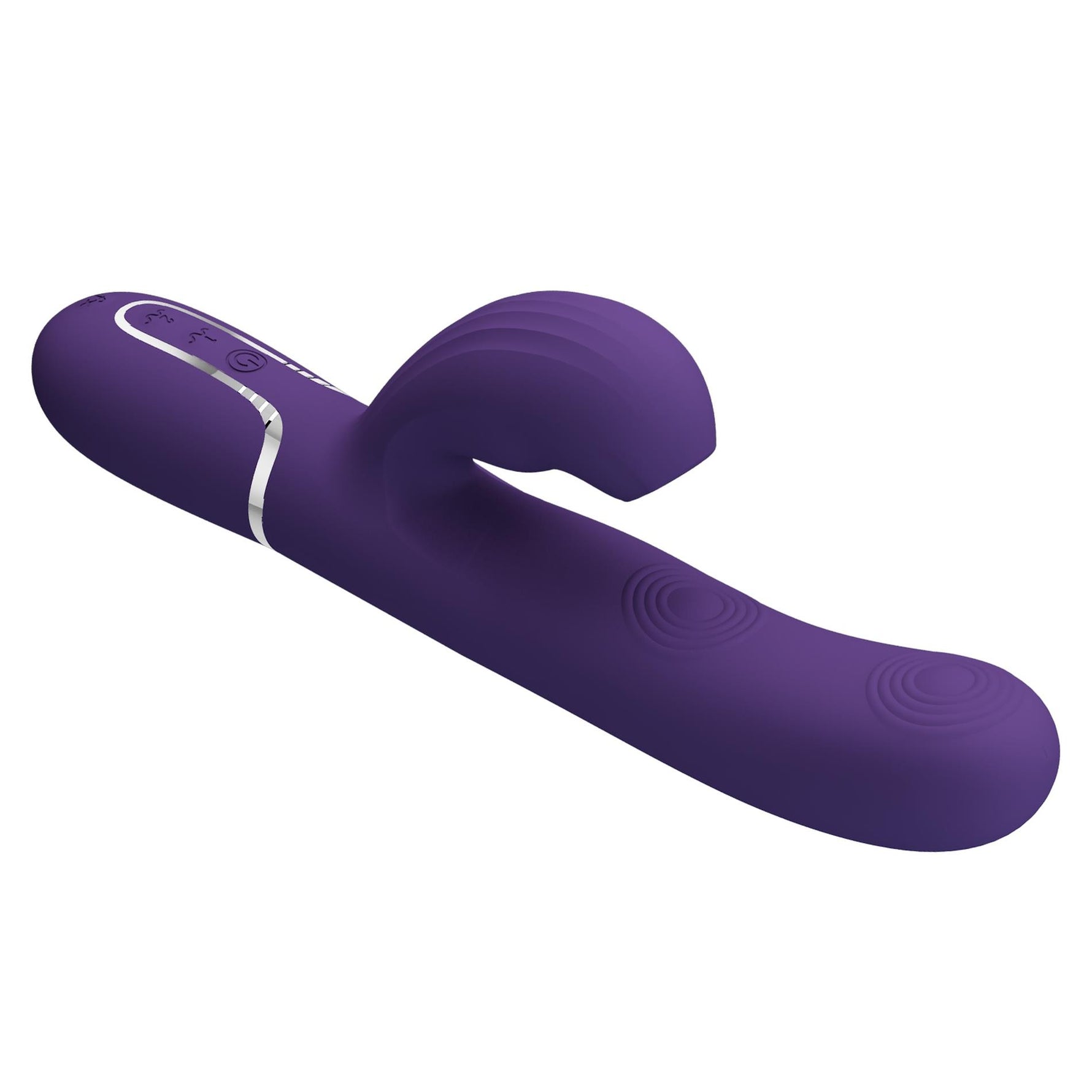 Vibrator Pretty Love din silicon cu formă de iepuraș, 14 funcții, USB