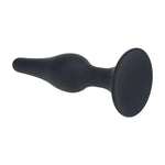 Dop anal Levelz XL Slim din silicon, negru, 15,5 cm