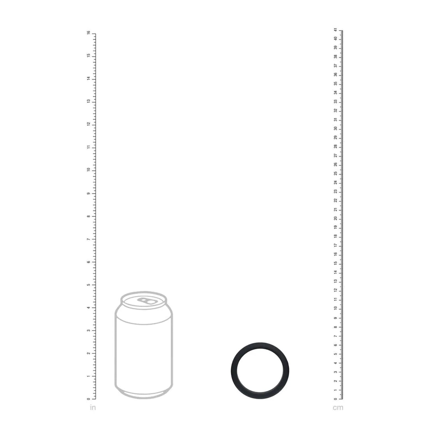 Inel pentru penis Levelz XL din silicon, negru, 50 mm