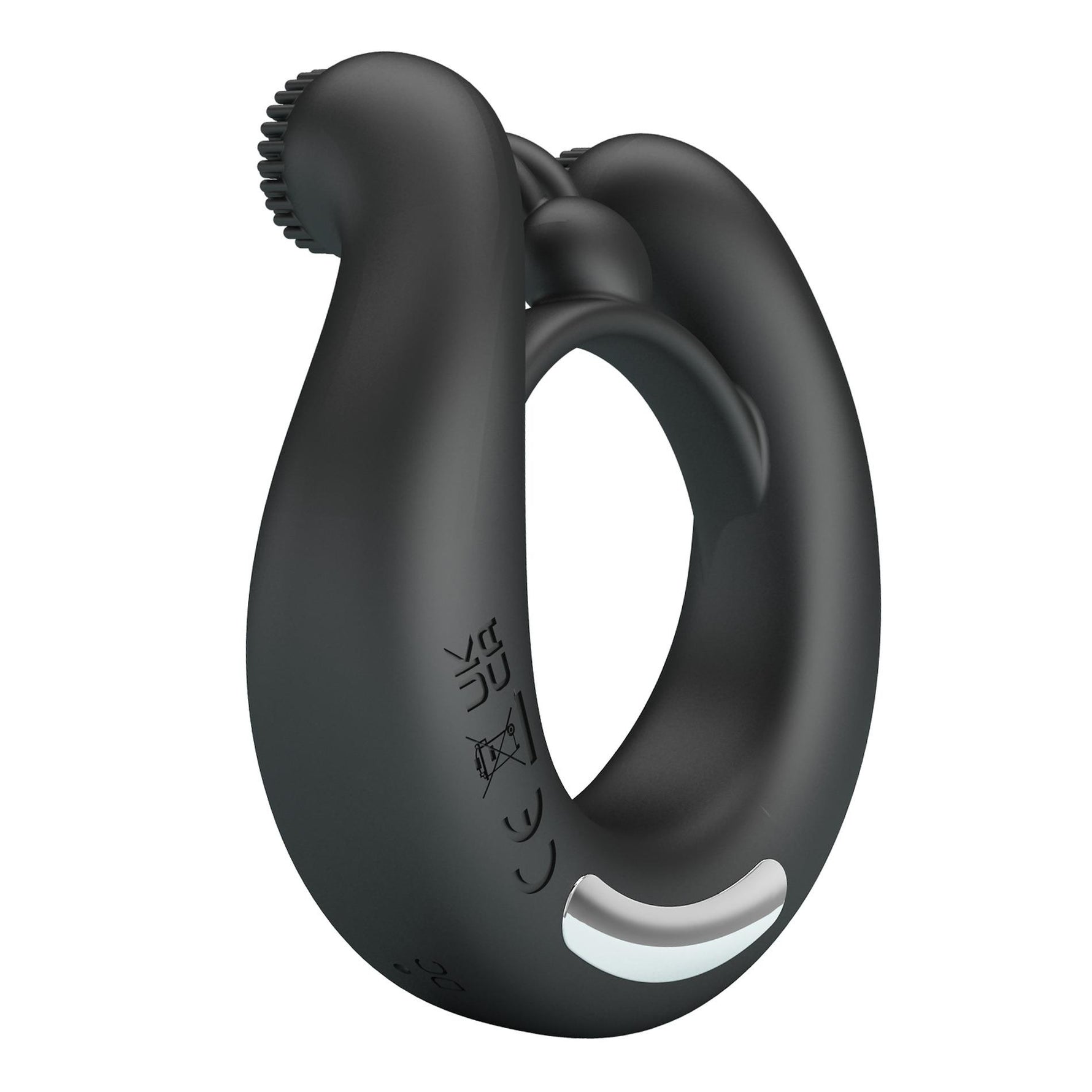 Inel pentru penis Dahlia Pretty Love din silicon, 12 moduri de vibrație