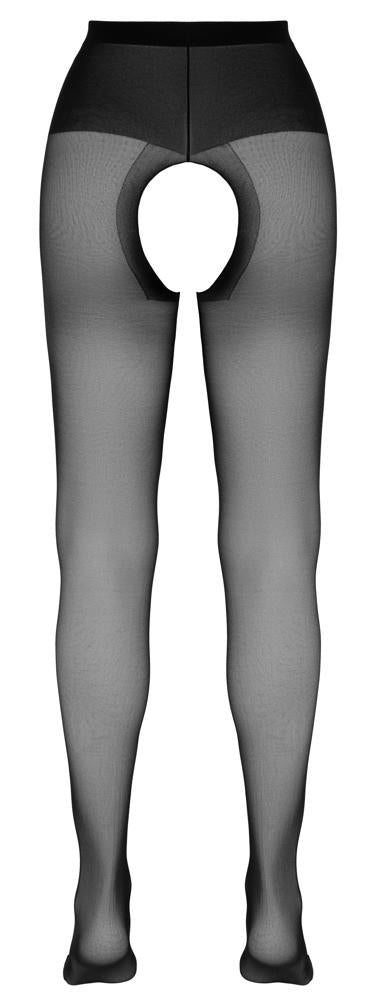 Colanți Cottelli LEGWEAR cu deschidere între picioare, negri, 20 DEN