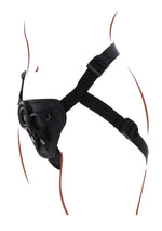 Ham cu strap-on ToyJoy Get Real, poliester negru