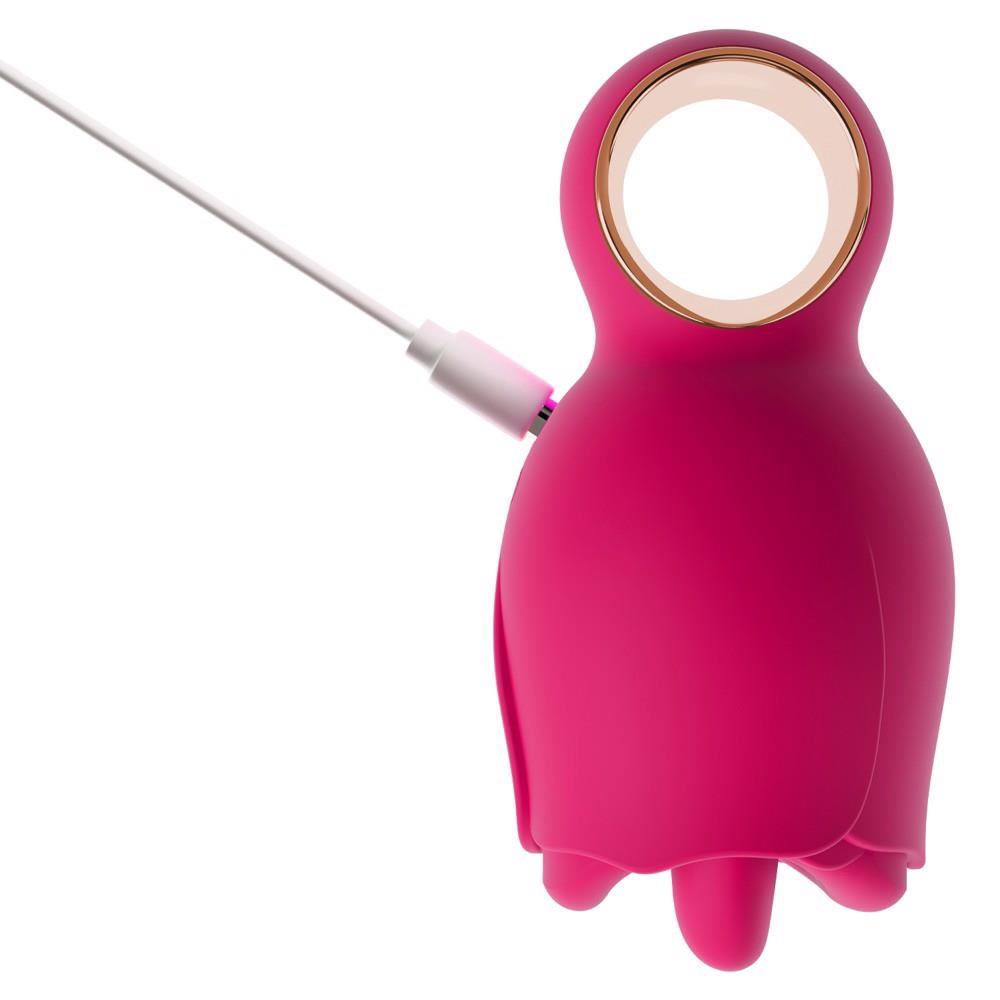 Vibrator rotativ cu limbă USB din silicon You2Toys