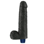 Dildo vibrant realist Lovetoy Real Softee, negru, USB, 23 cm