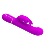 Vibrator Pretty Love iepuraș din silicon violet cu 7 funcții