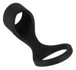 Manșetă penis Erecto din silicon cu inel testicular 8 cm