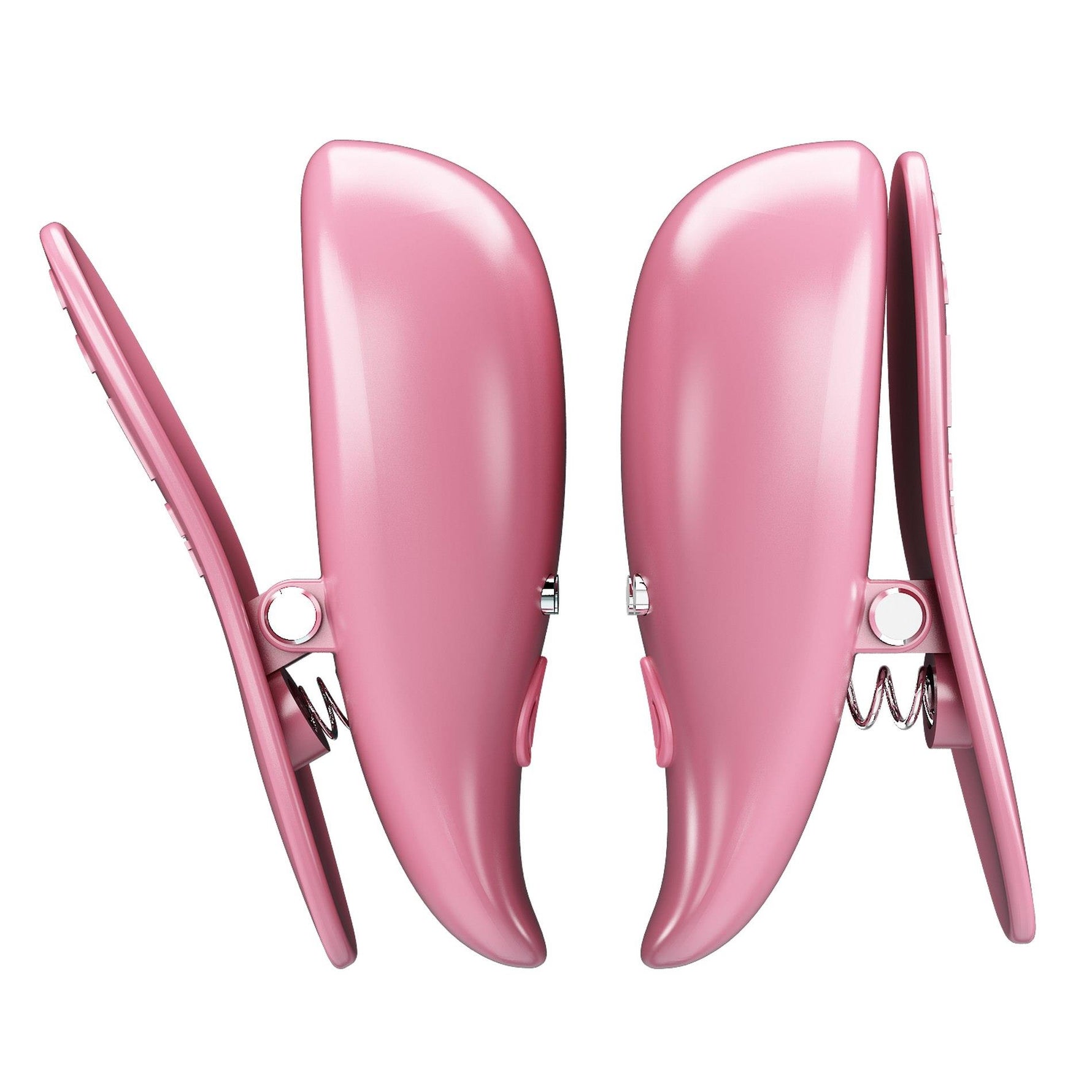 Cleme vibratoare pentru mameloane Pretty Love Cayley roz cu telecomandă