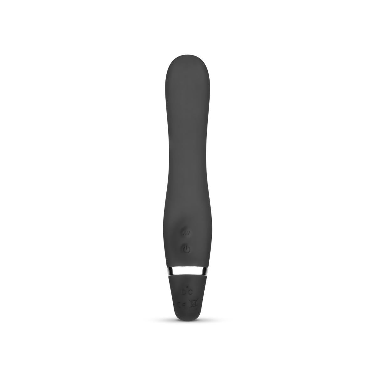 Strânge-on autoportant fără piese Avery USB vibrator 22 cm negru