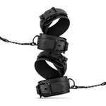 Set de bondage Dormitor Fantezii cu cătușe și lumânări, Negru