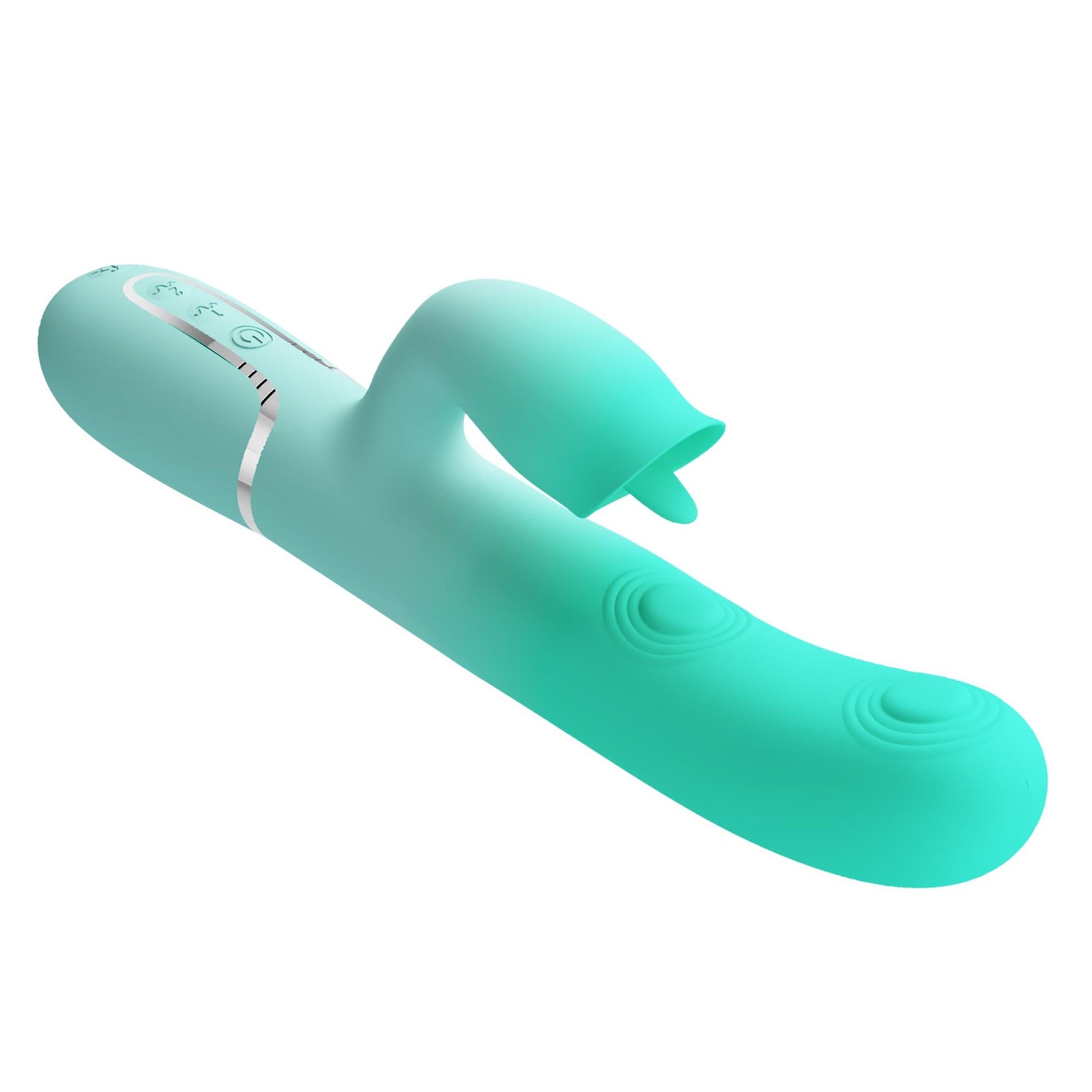 Vibrator Pretty Love Gigi din silicon cu formă de iepuraș, 7 impulsuri, 7 linguri, USB
