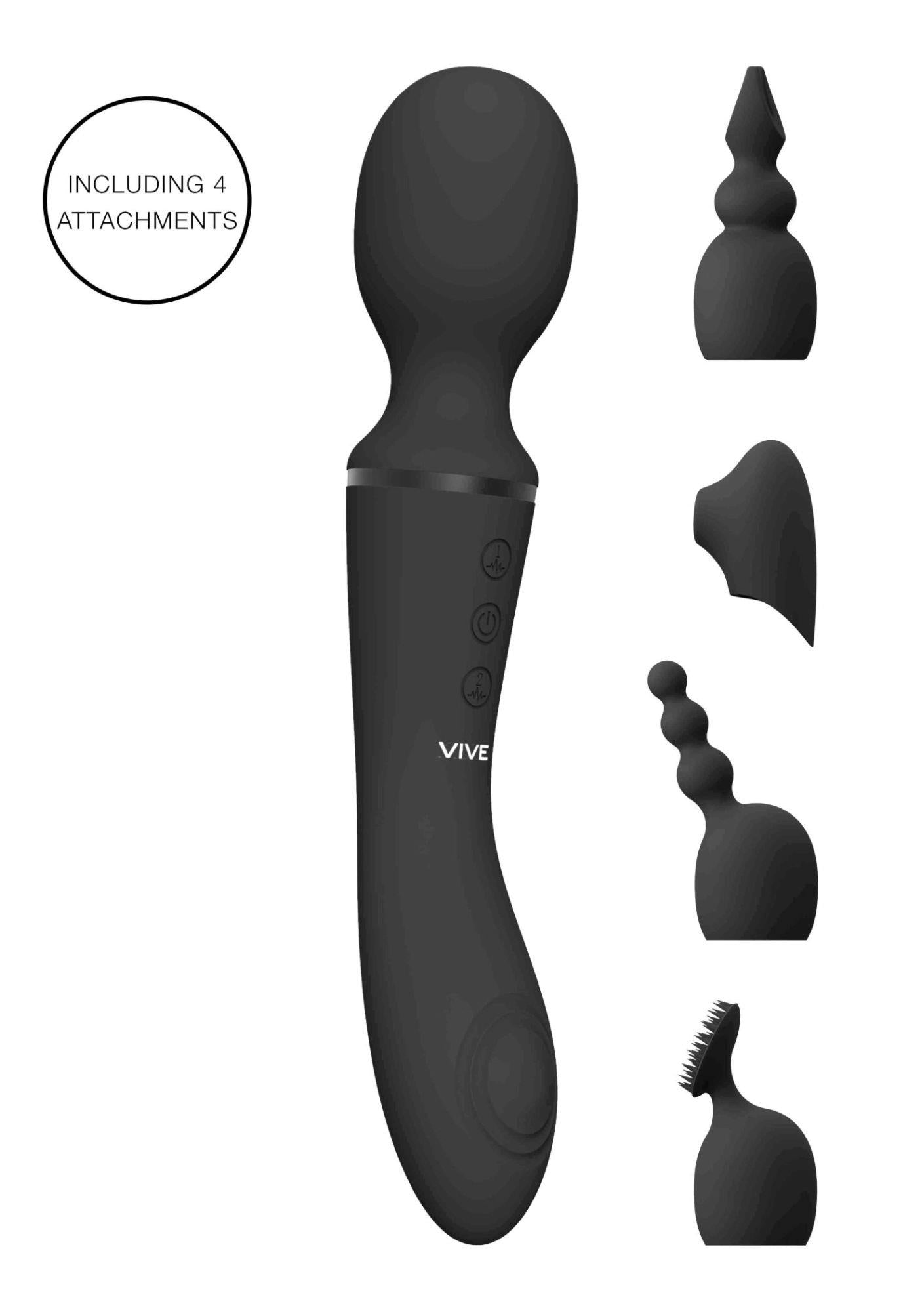 Stimulator clitoridian USB Vive Nami din silicon negru