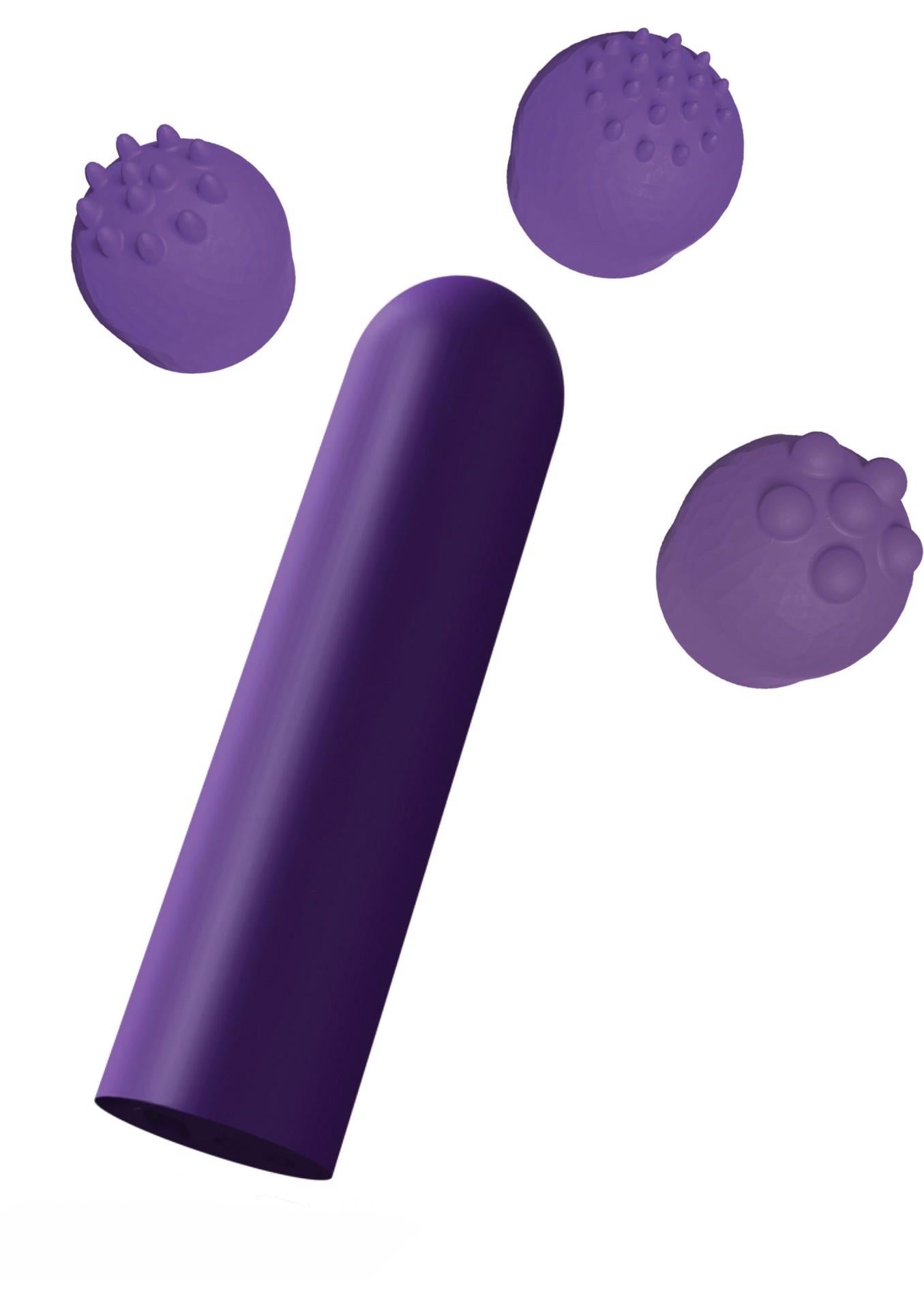 Vibrator de buzunar ToyJoy violet cu 12 funcții USB 6 cm