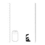 Inel triplu pentru penis Levelz din silicon, negru