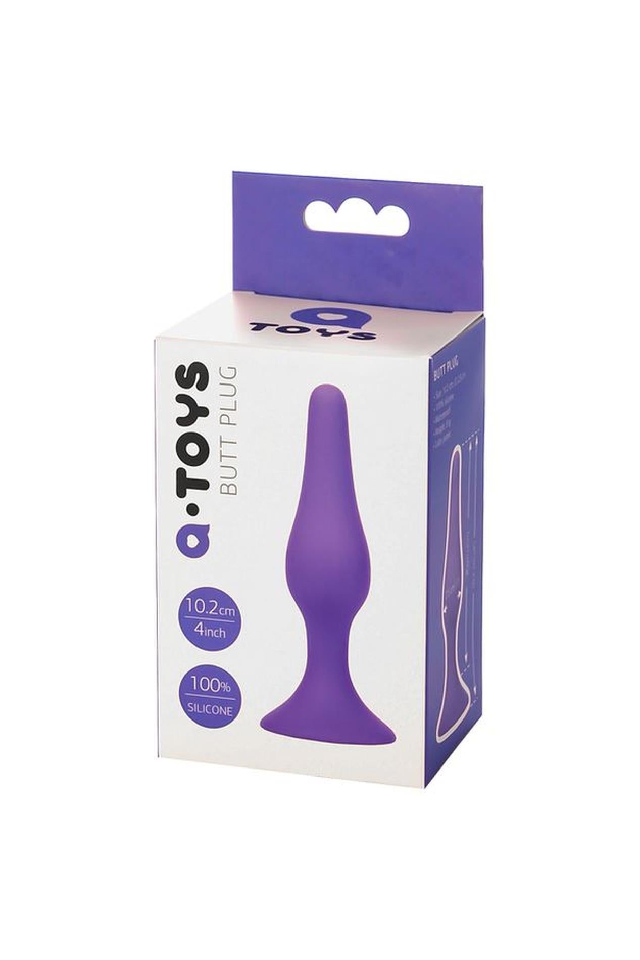 Dop anal din silicon cu ventuză A-Toys violet 10 cm