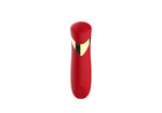 Vibrator USB drăguț din silicon roșu de 10 cm, seria B