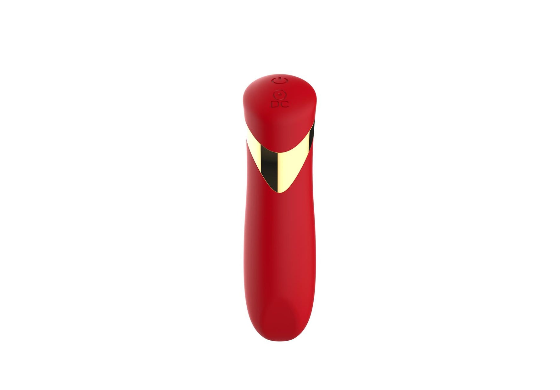 Vibrator USB drăguț din silicon roșu de 10 cm, seria B