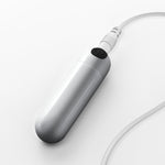 Mini vibrator USB Crushious iMoan argintiu 7,6 cm