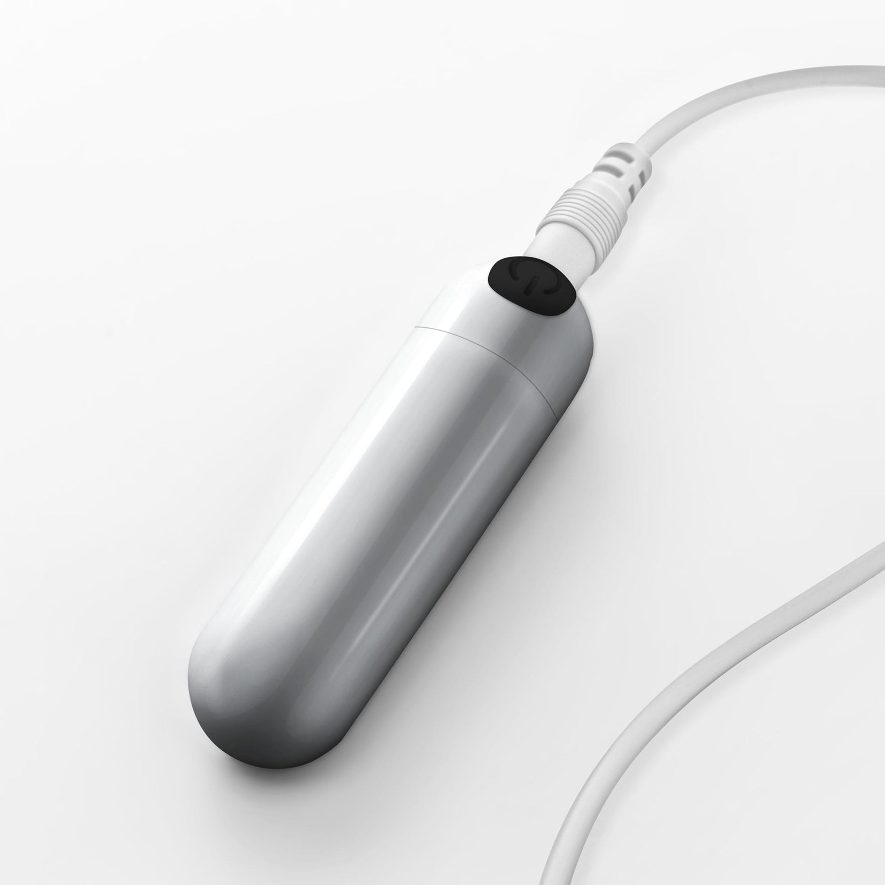 Mini vibrator USB Crushious iMoan argintiu 7,6 cm