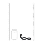 Inel dublu pentru penis Levelz din silicon cu perlă anală, negru