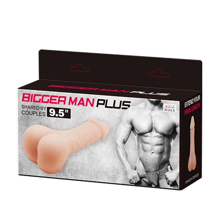 Masturbator Baile Bigger Man Plus TPR culoarea pielii 9.5''