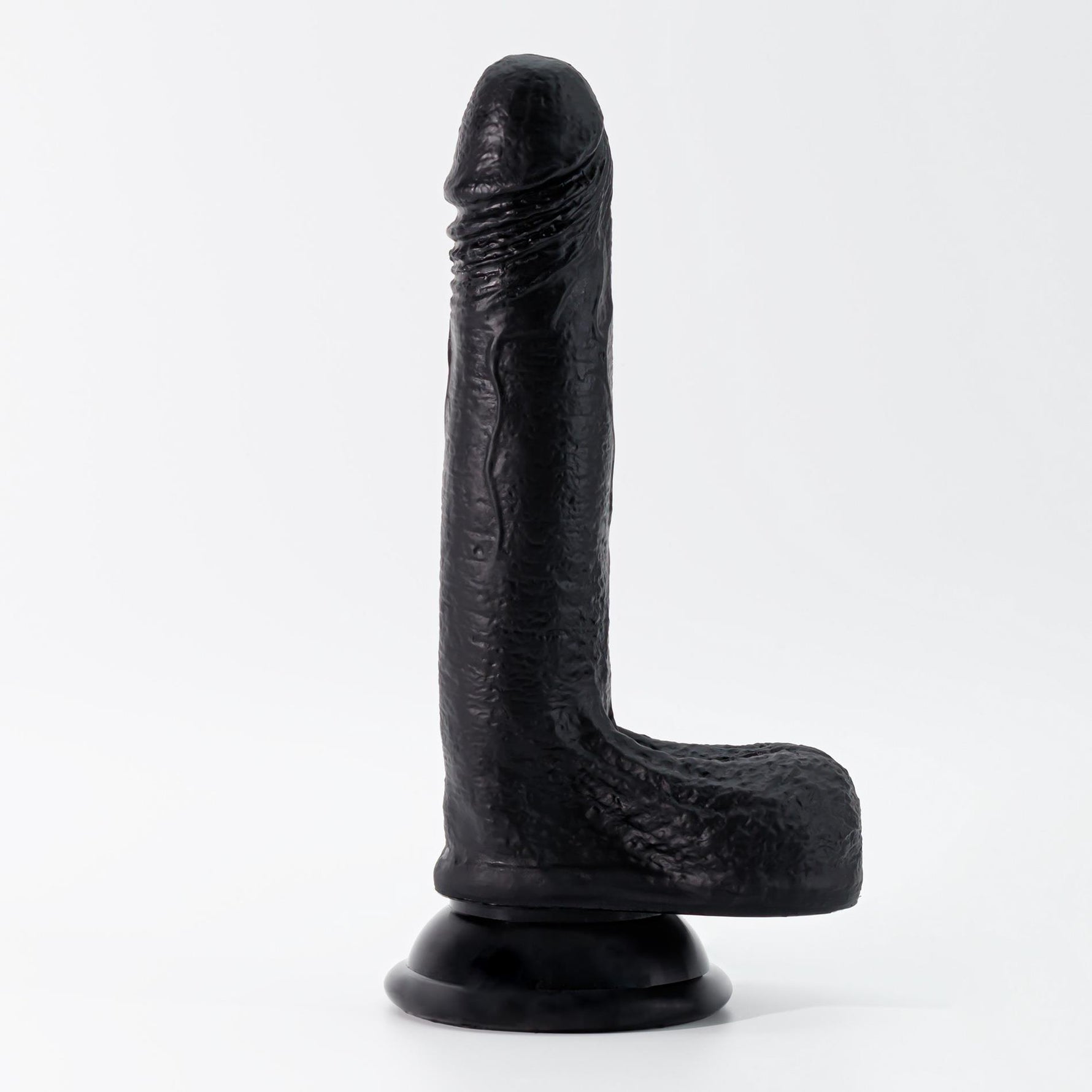 Dildo realist din silicon Crushious Inviktus negru 19 cm