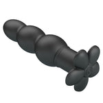 Plug anal vibrant din silicon negru Pretty Love Jadier