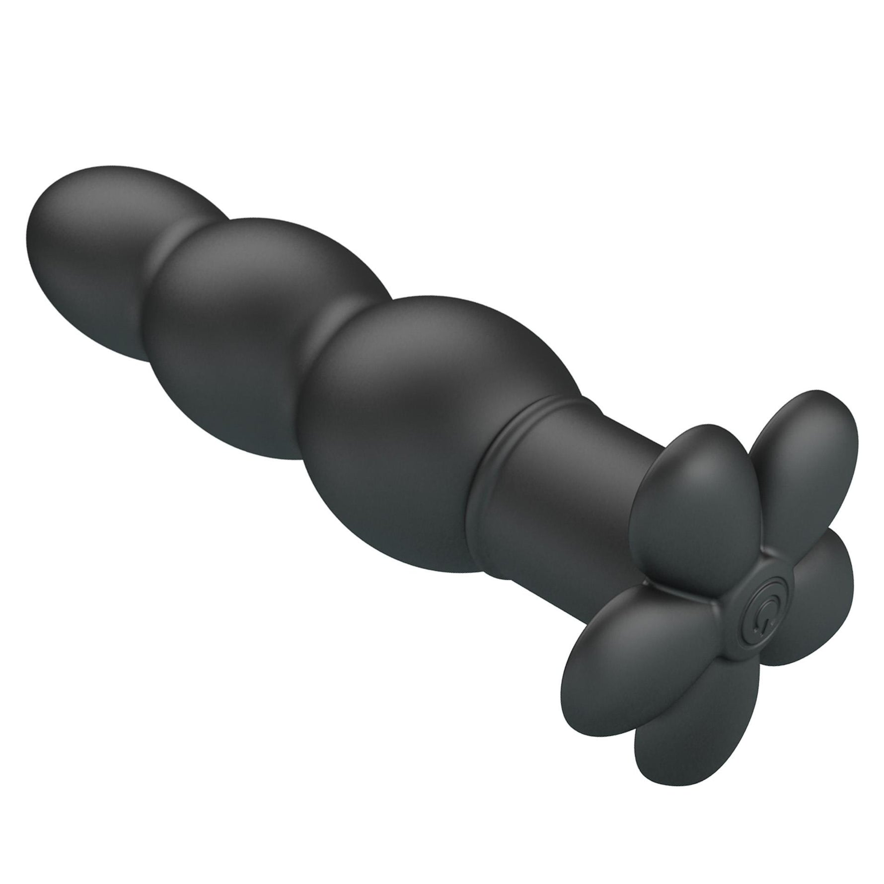 Plug anal vibrant din silicon negru Pretty Love Jadier