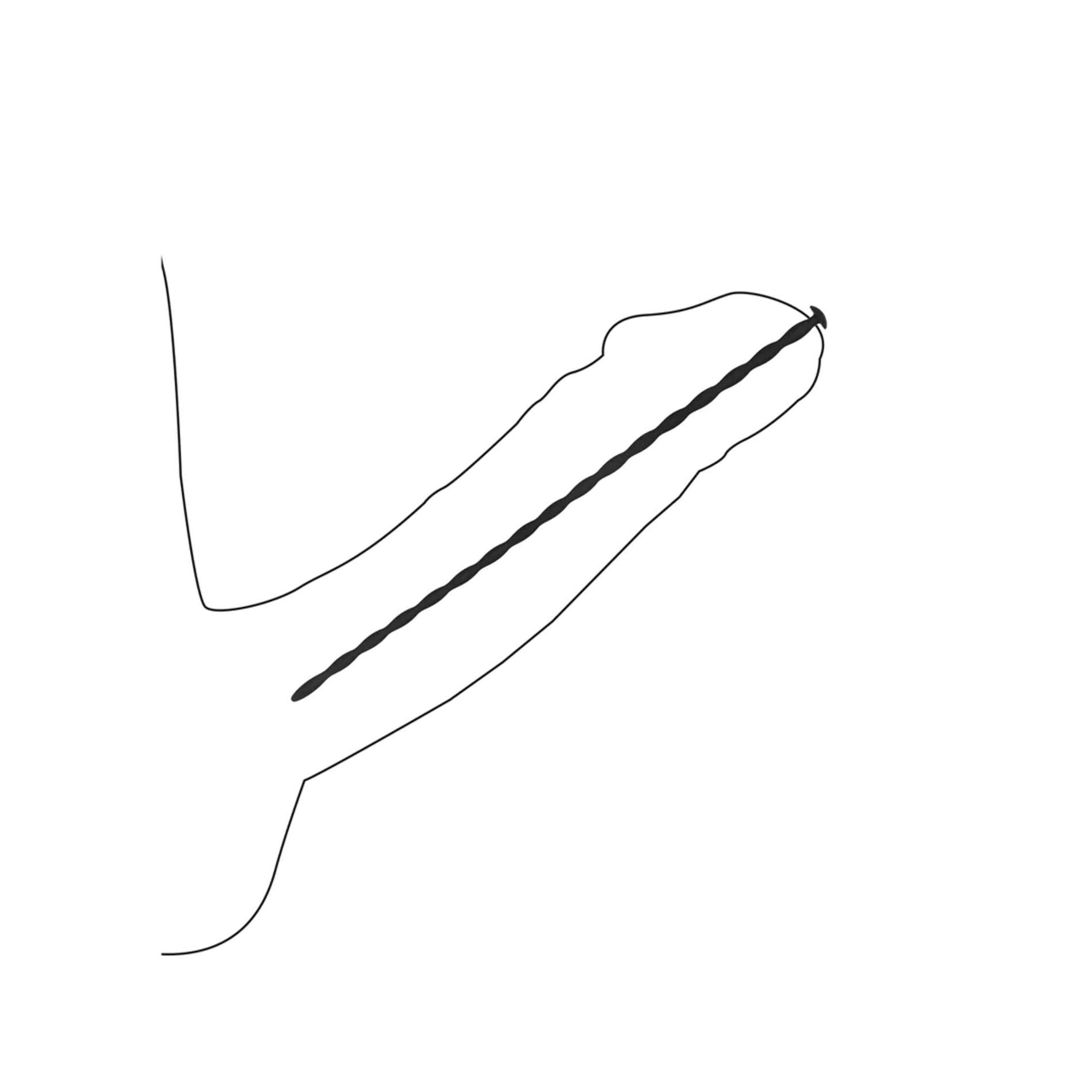 Au! Set de sonde din silicon răsucite pentru începători, 30 cm